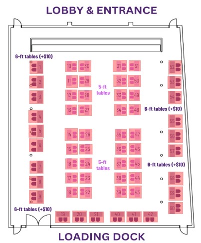 Women's Business Conference Exhibitor Map
